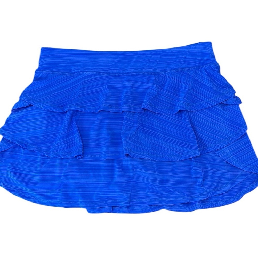 Calvin Klein Performance Stretch Blue‎ Ruffle Skort 1X Pickleball Tennis …